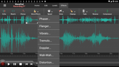 Screenshot of the application WavePad Audio Editor Free - #7