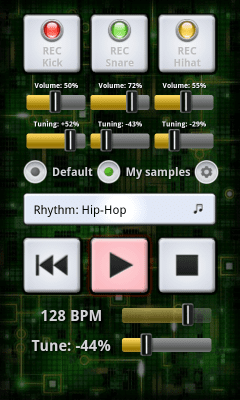 Screenshot of the application My BeatBox - #2