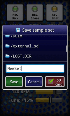 Screenshot of the application My BeatBox - #5