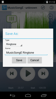 Screenshot of the application Villacat Ringtone Maker - #3