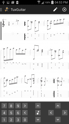 Screenshot of the application TuxGuitar - #1