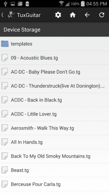 Screenshot of the application TuxGuitar - #3