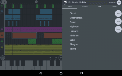 Screenshot of the application FL Studio Mobile - #1