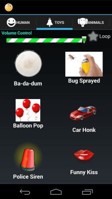 Screenshot of the application Funny sounds - #2