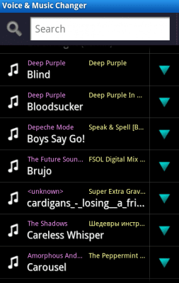 Screenshot of the application Effects: Voice MP3 Ringtones - #5