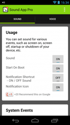 Screenshot of the application Application sound - #1