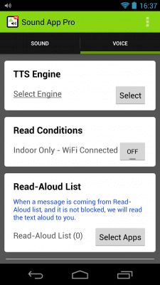 Screenshot of the application Application sound - #5