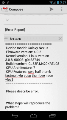 Screenshot of the application MX Log Collector - #2