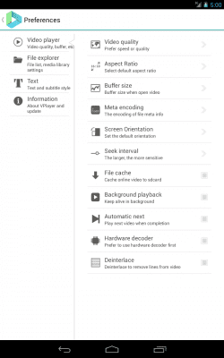 Screenshot of the application VPlayer Video Player - #4
