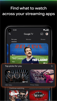 Screenshot of the application Google TV - #2