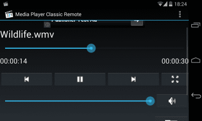Screenshot of the application Media Player Classic Remote - #2