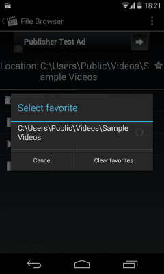 Screenshot of the application Media Player Classic Remote - #5