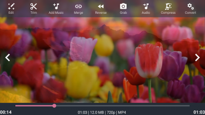 Screenshot of the application AndroVid - Video editor - #8