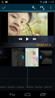 Screenshot of the application Video Maker Movie Editor - #3