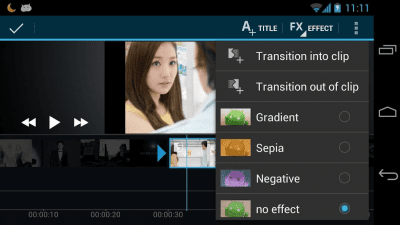 Screenshot of the application Video Maker Movie Editor - #5