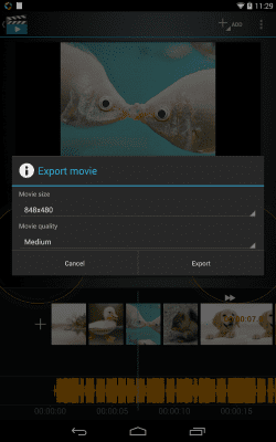 Screenshot of the application Video Maker Movie Editor - #11