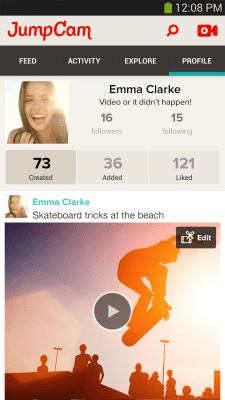 Screenshot of the application JumpCam - Friends Video Camera - #4