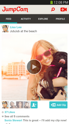 Screenshot of the application JumpCam - Friends Video Camera - #5