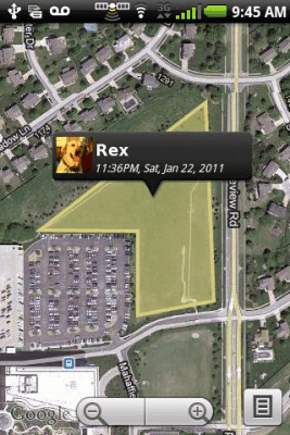 Screenshot of the application Garmin Tracker - #3