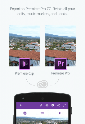 Screenshot of the application Adobe Premiere Clip - #5