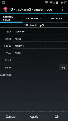 Screenshot of the application AudioTagger - #2