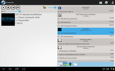 Screenshot of the application Amarok RC - #4