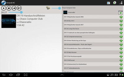 Screenshot of the application Amarok RC - #5