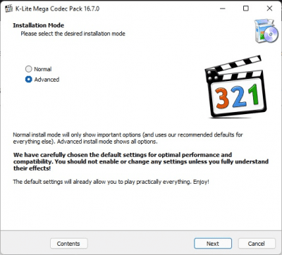 Screenshot of the application K-Lite Codec Pack - #1