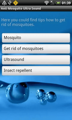 Screenshot of the application Mosquitoes NO. Ultrasound. - #2