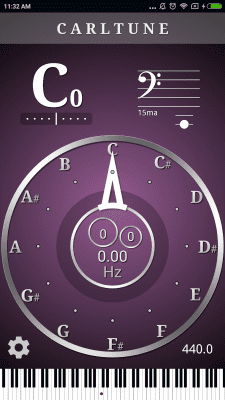 Screenshot of the application CarlTune - chromatic tuner - #1