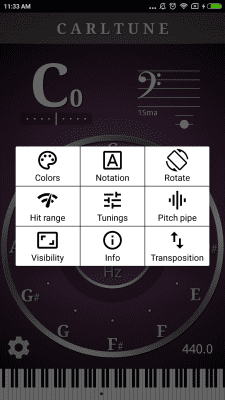 Screenshot of the application CarlTune - chromatic tuner - #3