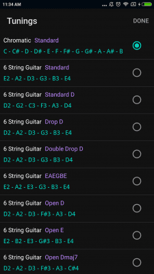 Screenshot of the application CarlTune - chromatic tuner - #6