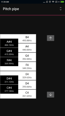 Screenshot of the application CarlTune - chromatic tuner - #7