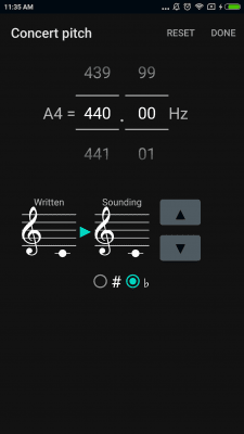 Screenshot of the application CarlTune - chromatic tuner - #8