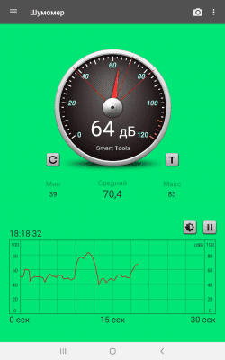 Screenshot of the application Noise Meter : Sound Meter - #7