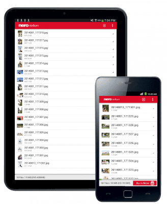 Screenshot of the application Nero AirBurn - #3