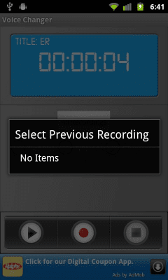 Screenshot of the application Voice Changer - #2
