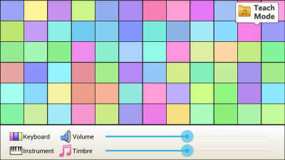 Screenshot of the application Super Piano - #7