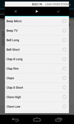 Screenshot of the application Trummisen Metronome - #5