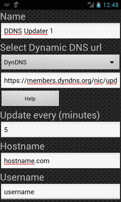 Screenshot of the application Test Server - #5