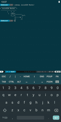 Screenshot of the application JuiceSSH - SSH Client - #3