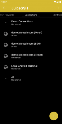 Screenshot of the application JuiceSSH - SSH Client - #7