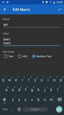 Screenshot of the application Serial Bluetooth Terminal - #4