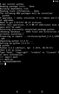 Screenshot of the application Termux - #4