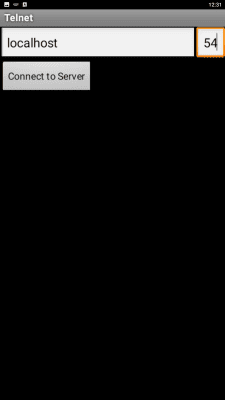 Screenshot of the application Telnet - #1
