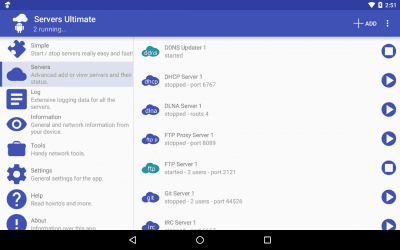 Screenshot of the application Servers Ultimate - #9