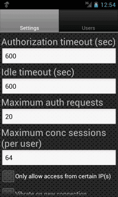 Screenshot of the application SSH Server - #4