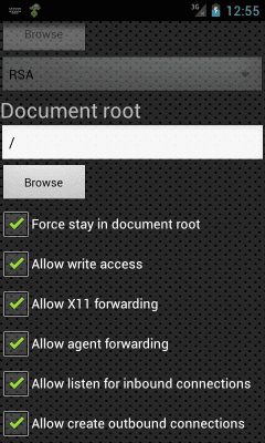 Screenshot of the application SSH Server - #8