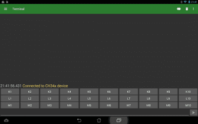 Screenshot of the application Serial USB Terminal - #9
