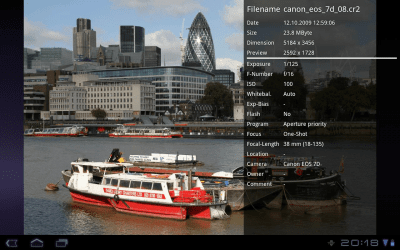 Screenshot of the application cr2-Thumbnailer Demo - #8
